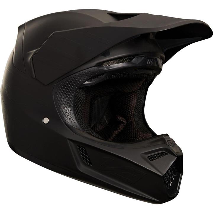 کلاه کاسکت FOX مدل V3 آبی 2019 Fox Racing V3 Matte Carbon Helmet-L